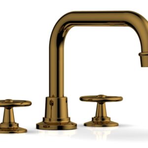 Phylrich WORKS Deck Tub Set – Cross Handles 220-42 – French Brass