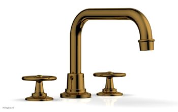 Phylrich WORKS Deck Tub Set - Cross Handles 220-42 - French Brass