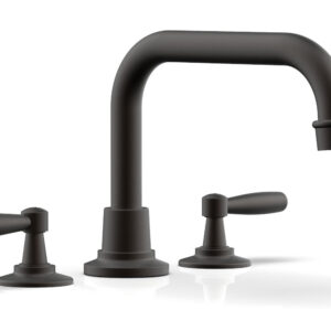 Phylrich WORKS Deck Tub Set – Lever Handles 220-43 – Oil Rubbed Bronze