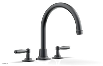 Phylrich WORKS Deck Tub Set - High Spout Lever Handles 220-41 - Gun Metal