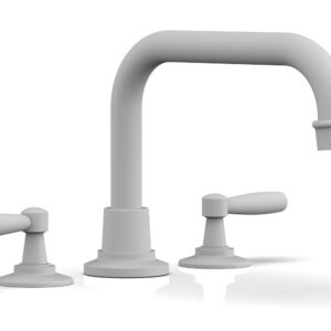 Phylrich WORKS Deck Tub Set – Lever Handles 220-43 – Satin White