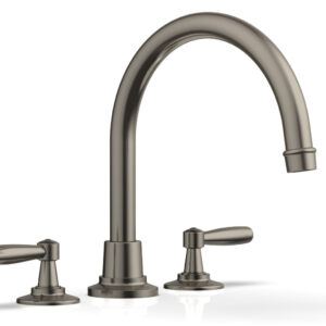 Phylrich WORKS Deck Tub Set – High Spout Lever Handles 220-41 – Pewter