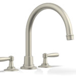 Phylrich WORKS Deck Tub Set - High Spout Lever Handles 220-41 - Burnished Nickel