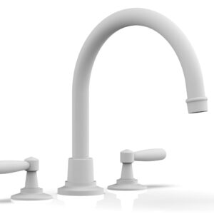 Phylrich WORKS Deck Tub Set – High Spout Lever Handles 220-41 – Satin White