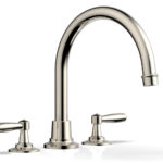 Phylrich WORKS Deck Tub Set - High Spout Lever Handles 220-41 - Polished Nickel