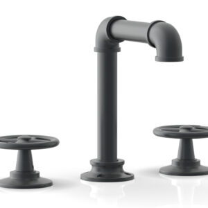 Phylrich WORKS 2 Widespread Faucet – High Spout 221-01 – Gun Metal