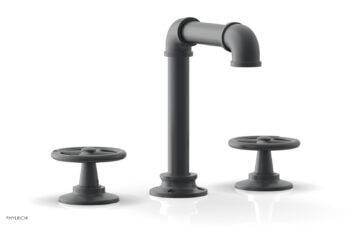Phylrich WORKS 2 Widespread Faucet - High Spout 221-01 - Gun Metal