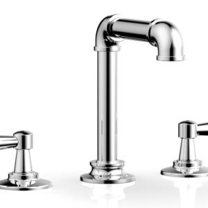 Phylrich WORKS 2 Widespread Faucet – High Spout  221-02 – Polished Chrome