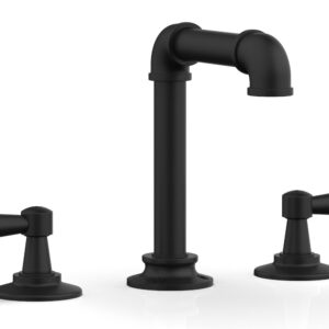 Phylrich WORKS 2 Widespread Faucet – High Spout  221-02 – Matte Black