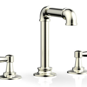 Phylrich WORKS 2 Widespread Faucet – High Spout  221-02 – Satin Nickel