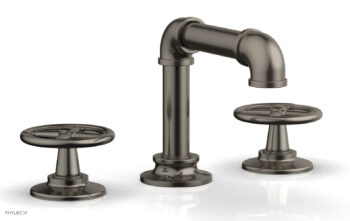 Phylrich WORKS 2 Widespread Faucet - Low Spout 221-03 - Pewter