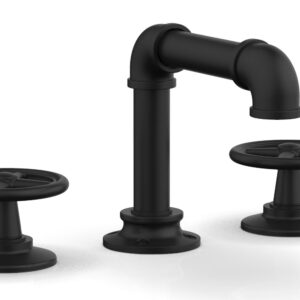 Phylrich WORKS 2 Widespread Faucet – Low Spout 221-03 – Matte Black
