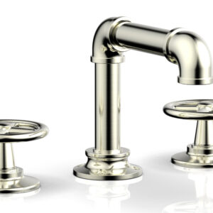 Phylrich WORKS 2 Widespread Faucet – Low Spout 221-03 – Satin Nickel