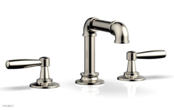 Phylrich WORKS 2 Widespread Faucet - Low Spout 221-04 - Polished Nickel
