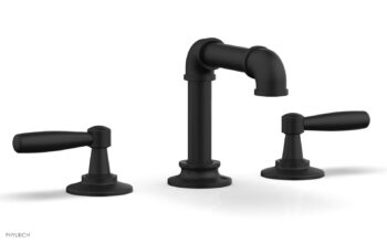 Phylrich WORKS 2 Widespread Faucet - Low Spout 221-04 - Matte Black