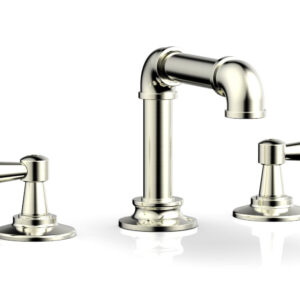 Phylrich WORKS 2 Widespread Faucet – Low Spout 221-04 – Satin Nickel