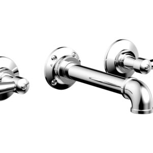 Phylrich WORKS 2 Wall Lavatory Set – Lever Handles 221-12 – Polished Chrome