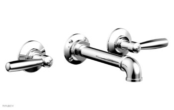 Phylrich WORKS 2 Wall Lavatory Set - Lever Handles 221-12 - Polished Chrome