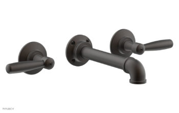 Phylrich WORKS 2 Wall Lavatory Set - Lever Handles 221-12 - Oil Rubbed Bronze