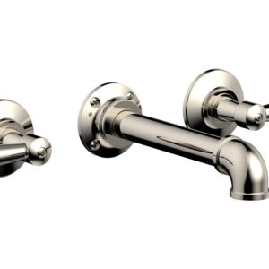 Phylrich WORKS 2 Wall Lavatory Set – Lever Handles 221-12 – Polished Nickel
