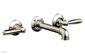 Phylrich WORKS 2 Wall Lavatory Set - Lever Handles 221-12 - Polished Nickel