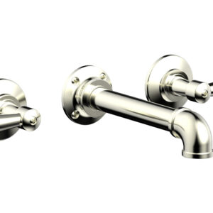 Phylrich WORKS 2 Wall Lavatory Set – Lever Handles 221-12 – Satin Nickel