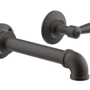Phylrich WORKS 2 Single Handle Wall Lavatory Set – Lever Handles 221-16 – Oil Rubbed Bronze