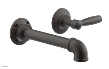 Phylrich WORKS 2 Single Handle Wall Lavatory Set - Lever Handles 221-16 - Oil Rubbed Bronze