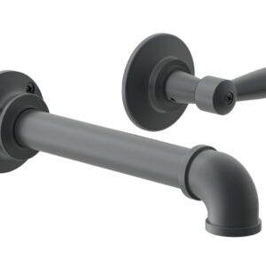 Phylrich WORKS 2 Single Handle Wall Lavatory Set – Lever Handles 221-16 – Gun Metal