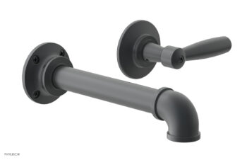 Phylrich WORKS 2 Single Handle Wall Lavatory Set - Lever Handles 221-16 - Gun Metal