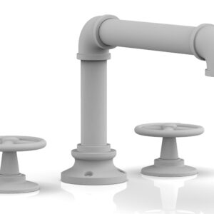 Phylrich WORKS 2 Deck Tub Set – Cross Handles 221-40 – Satin White