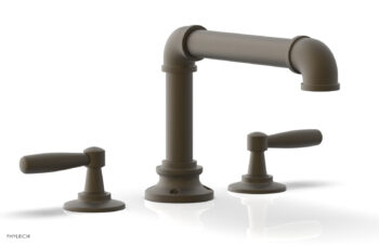 Phylrich WORKS 2 Deck Tub Set - Lever Handles 221-41 - Architectural Bronze