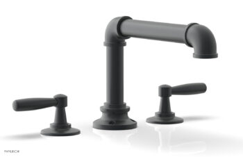 Phylrich WORKS 2 Deck Tub Set - Lever Handles 221-41 - Gun Metal