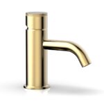 Phylrich BASIC II Single Hole Lavatory Faucet, Knurled Handle 230-06 - Satin Brass