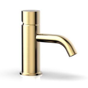 Phylrich BASIC II Single Hole Lavatory Faucet, Smooth Handle 230-07 – Satin Brass