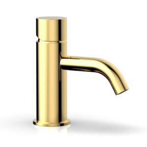Phylrich BASIC II Single Hole Lavatory Faucet, Smooth Handle 230-07 – Polished Gold