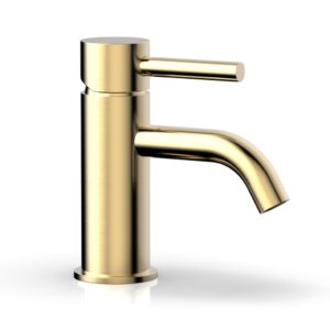 Phylrich BASIC II Single Hole Lavatory Faucet, Lever Handle 230-09 – Satin Brass