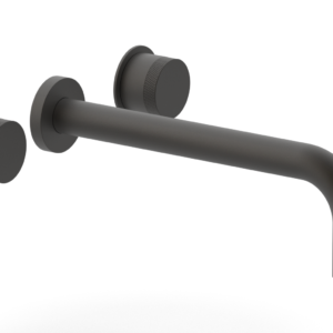 Phylrich Basic II 10″  Wall Lavatory Set – Knurled Handles 230-11-10 – Oil Rubbed Bronze