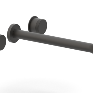 Phylrich Basic II 12″  Wall Lavatory Set – Knurled Handles 230-11-12 – Oil Rubbed Bronze
