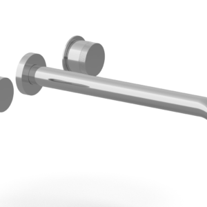 Phylrich Basic II 12″  Wall Lavatory Set – Knurled Handles 230-11-12 – Polished Chrome