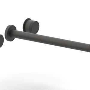 Phylrich Basic II 14″  Wall Lavatory Set – Knurled Handles 230-11-14 – Oil Rubbed Bronze