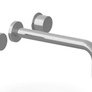Phylrich Basic II 10″  Wall Lavatory Set – Smooth Handles 230-12-10 – Polished Chrome