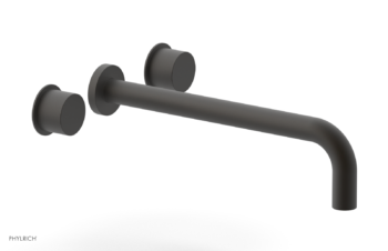 Phylrich Basic II 12"  Wall Lavatory Set - Smooth Handles 230-12-12 - Oil Rubbed Bronze