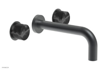 Phylrich BASIC II Wall Lavatory Set - Black Marble 230-13 - Gun Metal