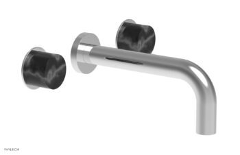 Phylrich BASIC II Wall Lavatory Set - Black Marble 230-13 - Polished Chrome
