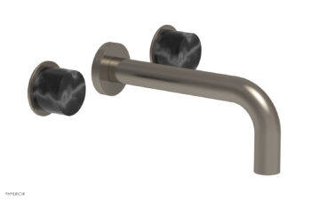 Phylrich BASIC II Wall Lavatory Set - Black Marble 230-13 - Pewter