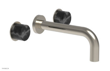 Phylrich BASIC II Wall Lavatory Set - Black Marble 230-13 - Polished Nickel