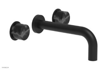 Phylrich BASIC II Wall Lavatory Set - Black Marble 230-13 - Matte Black