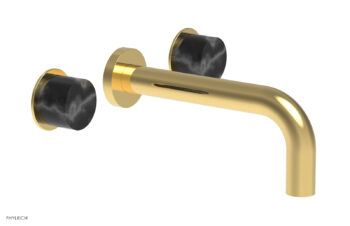 Phylrich BASIC II Wall Lavatory Set - Black Marble 230-13 - Polished Gold