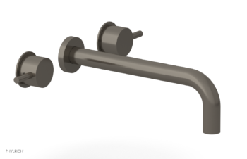 Phylrich Basic II 10"  Wall Lavatory Set - Lever Handles 230-14-10 - Pewter